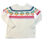 American Eagle Jegging Sweater size XS oversized colorful snowflakes & stripes Photo 3