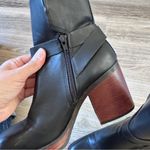 Kork-Ease Korks Black Leather Chunky Ankle Boots 7 Marci Booties Fall Classic Casual Photo 4