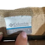 Columbia Beige Long Sleeve Hooded Cotton Hemp Blend Hiking Shirt Women Sz S Photo 7