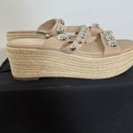 Marc Fisher  Jalyn Natural Flatform Espadrille‎ Sandals Size 7.5M Photo 6