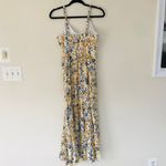 Joie New  Mommy and Me Floral V Neck Maxi Dress in Yellow Grey Women's Size 6 Photo 2