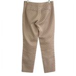 White House | Black Market Cream Gold Stretch Ankle Pants Size 2 Long Photo 1