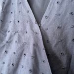 Gap Wrap Dress Eyelet Ruffle Navy Blue Size XS Photo 6