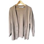 IRO  Cardigan Wool Blend Beige Relaxed Fit Button Front Knit Parisian Oversized Photo 1