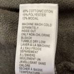 James Perse Standard  Size Large French Micro Brushed terry light sweater green Photo 7