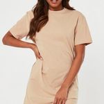 Missguided tall beige basic t shirt dress Photo 0