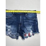 KanCan Mid Rise Stretch Blue Denim Jean Shorts Size 30 Designer Cutoffs Photo 4