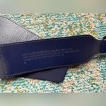 Vintage blue velvet thick waist belt, size small Photo 4