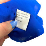 Yumi Kim Yumi Kim Liz Silk Romper Tahiti Sunrise Royal Blue Floral Print Size Medium Photo 10