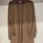 Isaac Mizrahi  Camel Open Front Sweater Photo 0