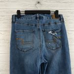 American Eagle  Dark Wash Distressed Stretchy Skinny Jeans Size 12 Photo 6
