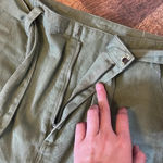 Harper Heritage  belted denim green mini skirt small Photo 4