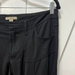 Burberry  Brit Womens Pants Medium Black Stretch Motto Designer Zip Rebel Skinny Photo 2