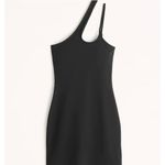 Abercrombie & Fitch Abercrombie PETITE One Shoulder Mini Dress Black Medium Photo 7