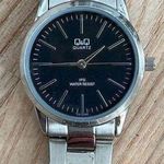 Q&Q Ladies Watch Stainless Bracelet Black Dial Stainless Case NWT Photo 0