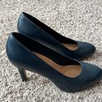 Clarks NEW  Leather Pumps HeavenLy Star Shoes, Navy Blue Size US 11, UK 8½ Photo 5