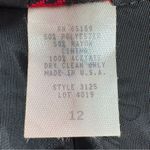 Vintage Chad Stevens Buffalo Check Long Boyfriend Blazer Red Black 12 Photo 10