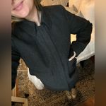 J.Crew  wool charcoal grey mid length women’s pea coat size medium! Photo 6