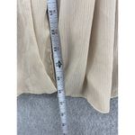 Kenar  Women's Cardigan Open Front Solid Beige Size Small Silk Wool Blend Photo 4