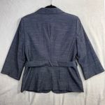 The Limited NWT  M Blue Belted Blazer 3/4 Sleeve Business Casual Professional Y2K Photo 1