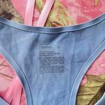 sky blue sports bra unlined racer back Photo 2