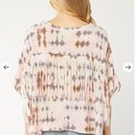 Entro NWOT Tie Dye Shirt with Fringe Photo 1