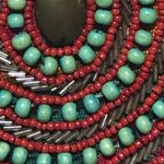 Chance or Fate Y2K Tribal Print Sleeveless Dress -Swing Style Chunky Neck Detail Large Photo 12