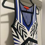 Wow Couture World of Women Black White Blue Geometric Print Bodycon Mini Dress Photo 7
