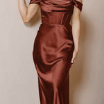 Revelry London Convertible Bridesmaid Dress Orange Size 8 Photo 0