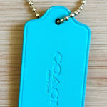 Coach Keychain  Limited Edition Bag Charm Logo Gold Chain Hawaii Stamp Large Size Photo 0