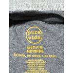 Pura Vida  University Graphic T Shirt Gray Short Sleeve Crew Neck Women's M Photo 3