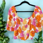 Cynthia Rowley  NWT Floral Crop Top Medium Photo 1