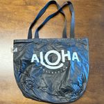 Aloha Collection Black and White Aloha Print Reversible Black Aloha Spellout Photo 0