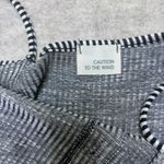 Caution to the Wind  Black and White Striped Button Front Crop Jumpsuit Small Photo 2