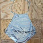 Meshki  Shea Glitter Hanky Crop Top Silver Photo 1