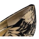 Nine West  Freda Black Ivory Palm Leaf Print Pumps Heels Shoes Pointy Toe Work 7M Photo 10