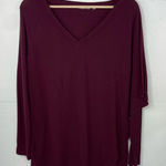 Soft Surroundings Shirt Top Women Layered Merlot Madeline Tunic Spring Small Photo 0