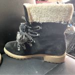 G.H. Bass &Co. G.H.Bass & CO. Abigail Faux Fur Ankle Boots Black Cream Size 8 1/2 Photo 9