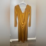 Veronica Beard  Gilbert Ruched Asymmetrical Midi Dress Antique Gold‎ Size 2 Photo 1