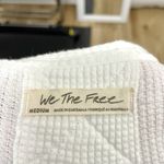 Free People Oversized Relaxed Waffle-Knit Thermal Sweater Top White size Medium Photo 9