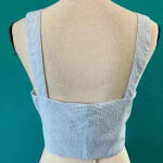 New with tags jonathan simkhai l striped cotton tie bra top sky combo Blue Size M Photo 4