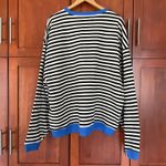 Free People We the Free Sweatshirt Striped Oversized Crewneck Size Medium Photo 6