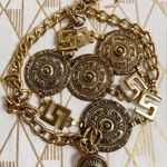 Gold Medallion Vintage Chain Link Belt Photo 0