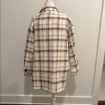 Polagram New With Tags  Neutral Plaid Shacket Sz M Photo 4