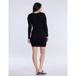 Motherhood‎ Maternity Womens Black Long Sleeve Ribbed Knit Mini Dress Size L NEW Photo 3