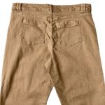 Sézane Sezane Manu Wide Leg Low Rise Pleated Trousers in Coffee Tan Size 46 FR 14 US Photo 3