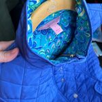 Lilly Pulitzer  ladies blue‎ purple vest with flowered lining, small Photo 7