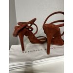 Veronica Beard NIB Marceline Suede Heels 8 Redwood Strappy Ankle Strap Sandals Photo 4