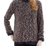 Madewell Sweater Womens Small Purple Marled Firelight Cable Knit Side Slit Photo 0