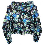 Ulla Johnson  x Designers for Democracy Cotton Full Zip Hoodie Blue Floral Medium Photo 1